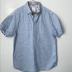 Fortis Light Blue Men's Casual Button Down Shirt
